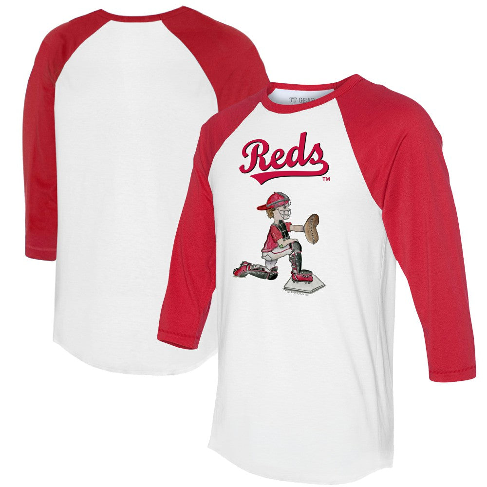 Cincinnati Reds Tiny Turnip Women's Caleb 3/4-Sleeve Raglan T-Shirt - MLB