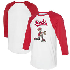 Cincinnati Reds Tiny Turnip Women's Caleb 3/4-Sleeve Raglan T-Shirt - MLB