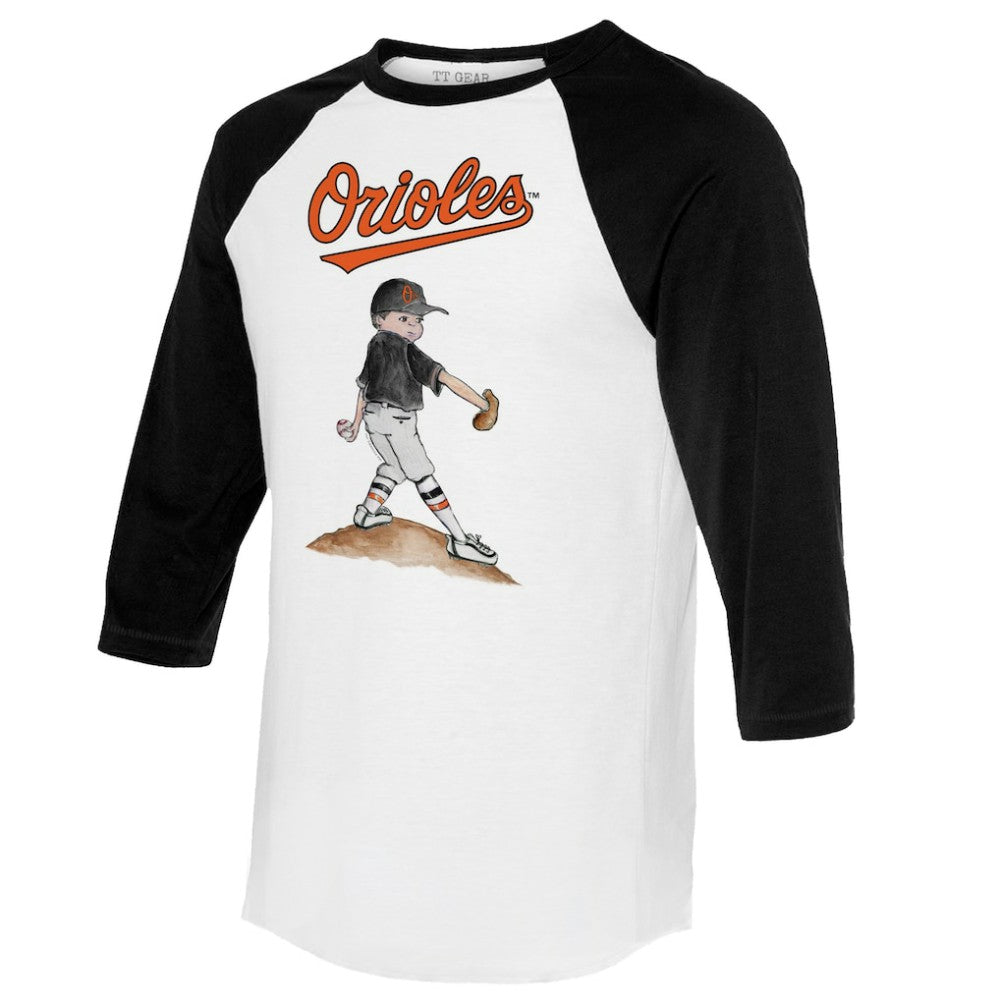 Baltimore Orioles Tiny Turnip Women's Clemente 3/4-Sleeve Raglan T-Shirt - MLB