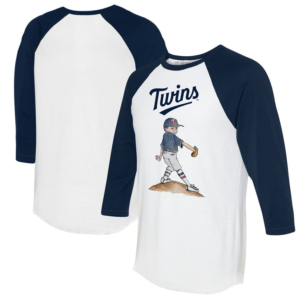 Minnesota Twins Tiny Turnip Women's Clemente 3/4-Sleeve Raglan T-Shirt - MLB