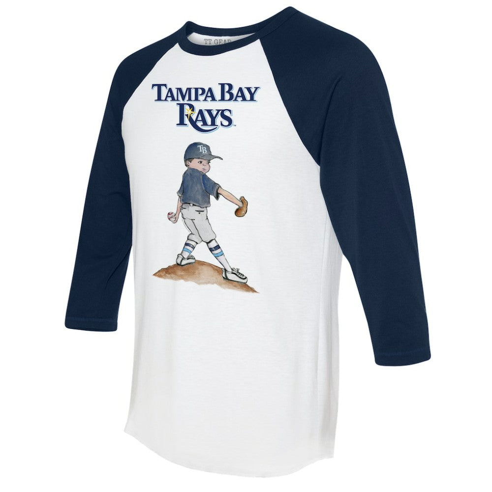 Tampa Bay Rays Tiny Turnip Women's Clemente 3/4-Sleeve Raglan T-Shirt - MLB