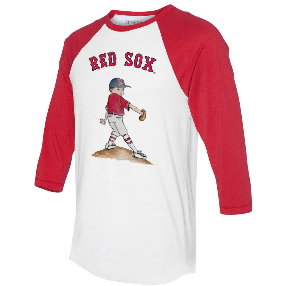 Boston Red Sox Tiny Turnip Women's Clemente 3/4-Sleeve Raglan T-Shirt - MLB