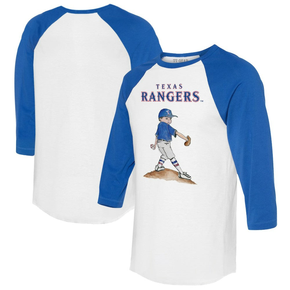 Texas Rangers Tiny Turnip Women's Clemente 3/4-Sleeve Raglan T-Shirt - MLB