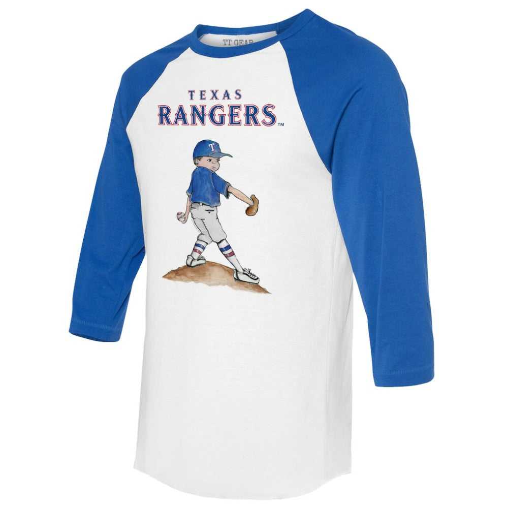 Texas Rangers Tiny Turnip Women's Clemente 3/4-Sleeve Raglan T-Shirt - MLB