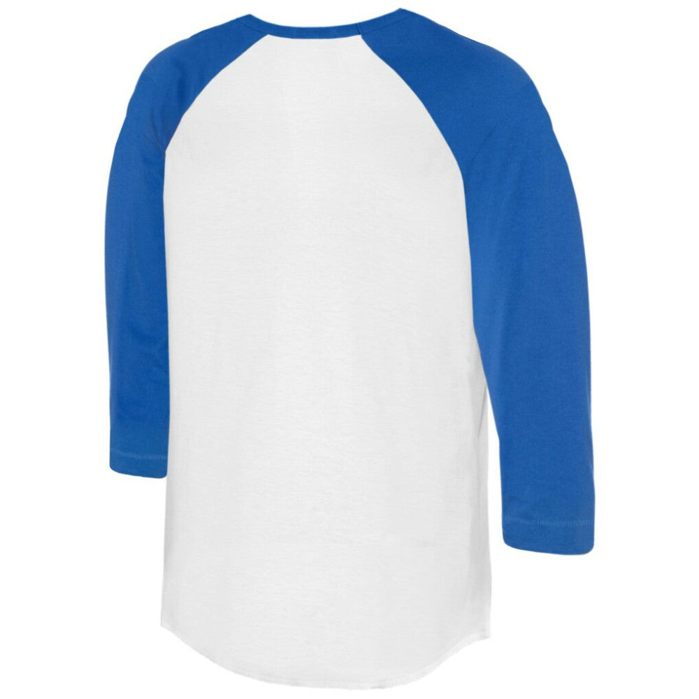 Los Angeles Dodgers Tiny Turnip Women's Heart Banner 3/4-Sleeve Raglan T-Shirt - MLB