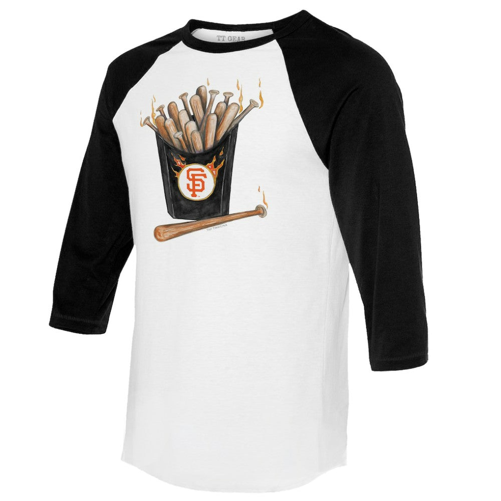 San Francisco Giants Tiny Turnip Women's Hot Bats 3/4-Sleeve Raglan T-Shirt - MLB