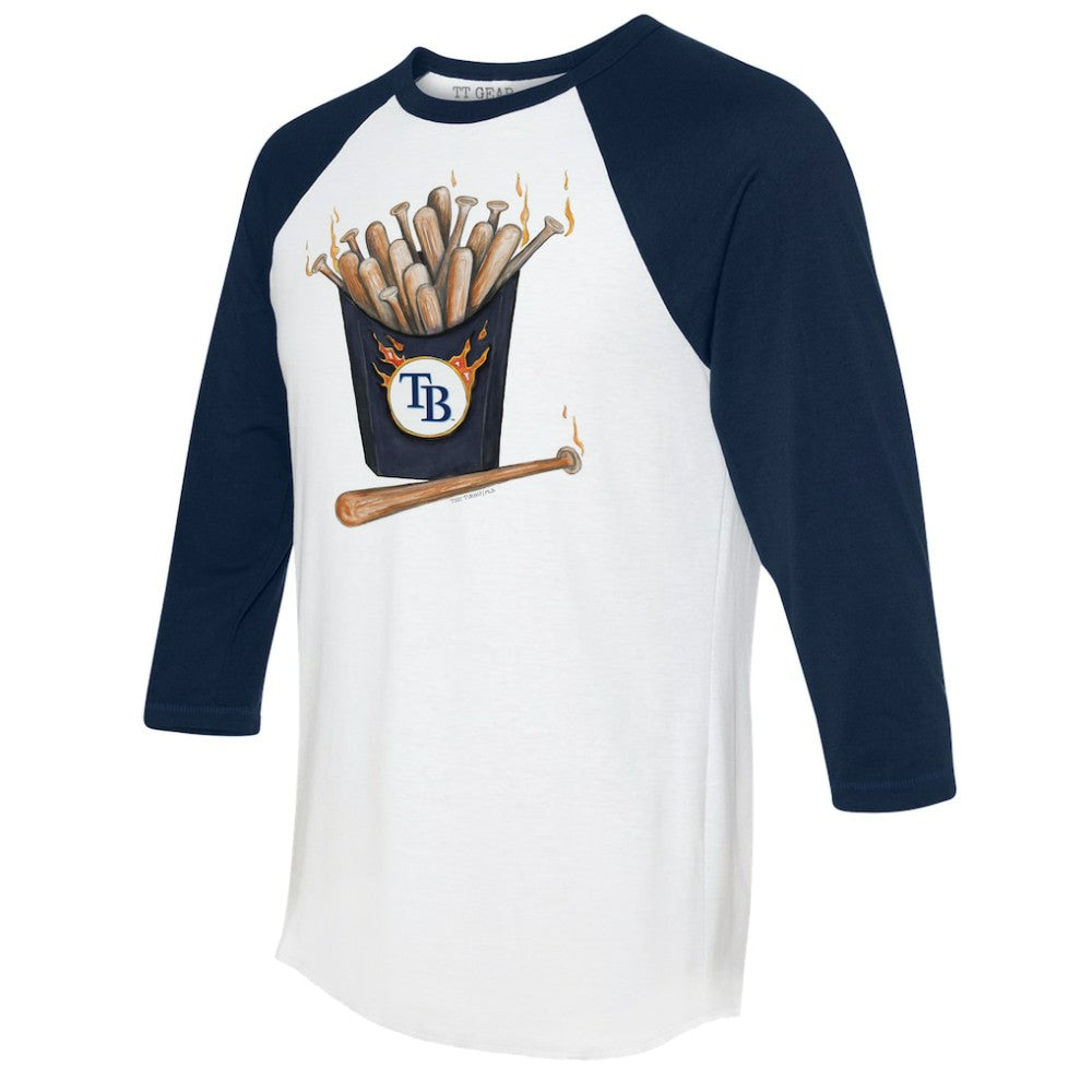 Tampa Bay Rays Tiny Turnip Women's Hot Bats 3/4-Sleeve Raglan T-Shirt - MLB