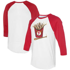 Philadelphia Phillies Tiny Turnip Women's Hot Bats 3/4-Sleeve Raglan T-Shirt - MLB