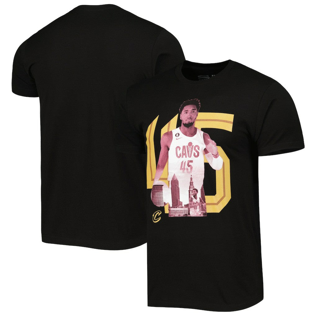 Donovan Mitchell Cleveland Cavaliers Stadium Essentials Player Metro T-Shirt Black - NBA
