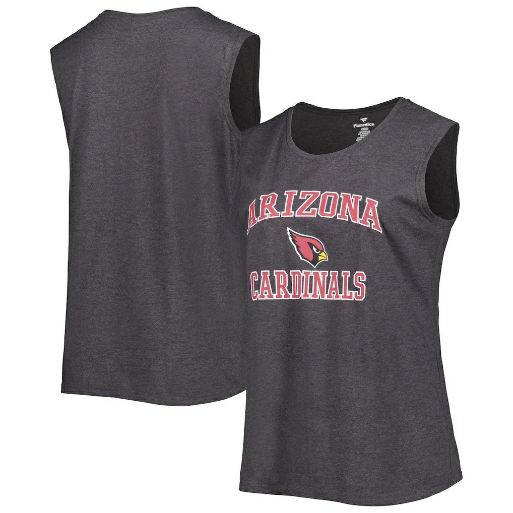 Arizona Cardinals Women's Plus Size Tank Top Heather Charcoal | Fanatics