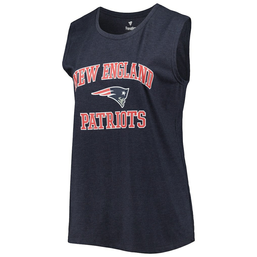 New England Patriots Women's Plus Size Tank Top Heather Navy | Fanatics
