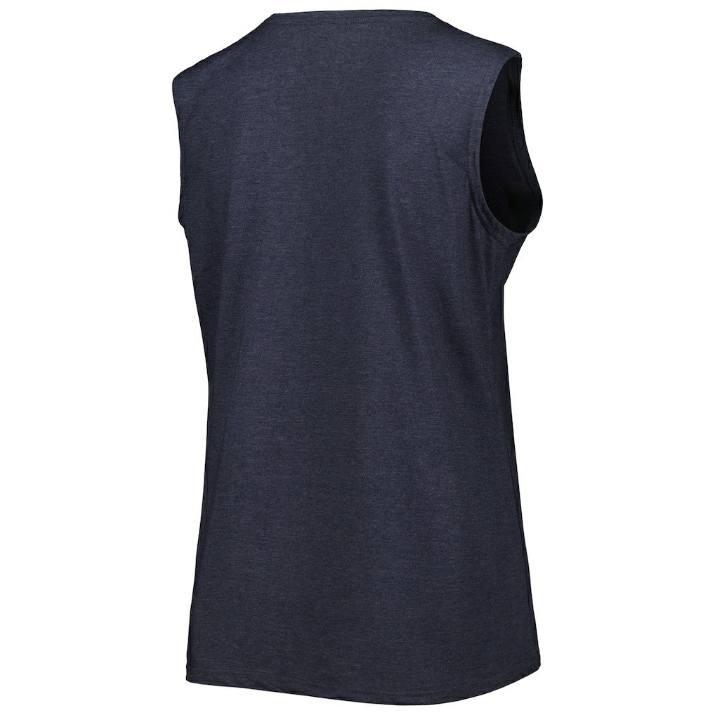 New England Patriots Women's Plus Size Tank Top Heather Navy | Fanatics