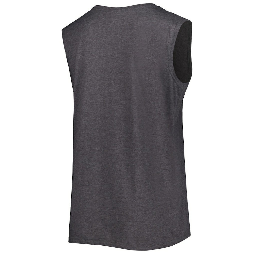 Las Vegas Raiders Women's Plus Size Tank Top Heather Charcoal | Fanatics