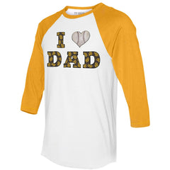 San Diego Padres Tiny Turnip Women's I Love Dad 3/4-Sleeve Raglan T-Shirt - MLB