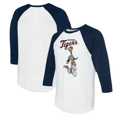 Detroit Tigers Tiny Turnip Women's Jada 3/4-Sleeve Raglan T-Shirt - MLB