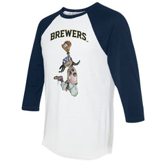 Milwaukee Brewers Tiny Turnip Women's Jada 3/4-Sleeve Raglan T-Shirt - MLB