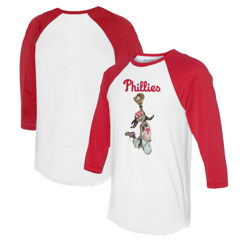 Philadelphia Phillies Tiny Turnip Women's Jada 3/4-Sleeve Raglan T-Shirt - MLB