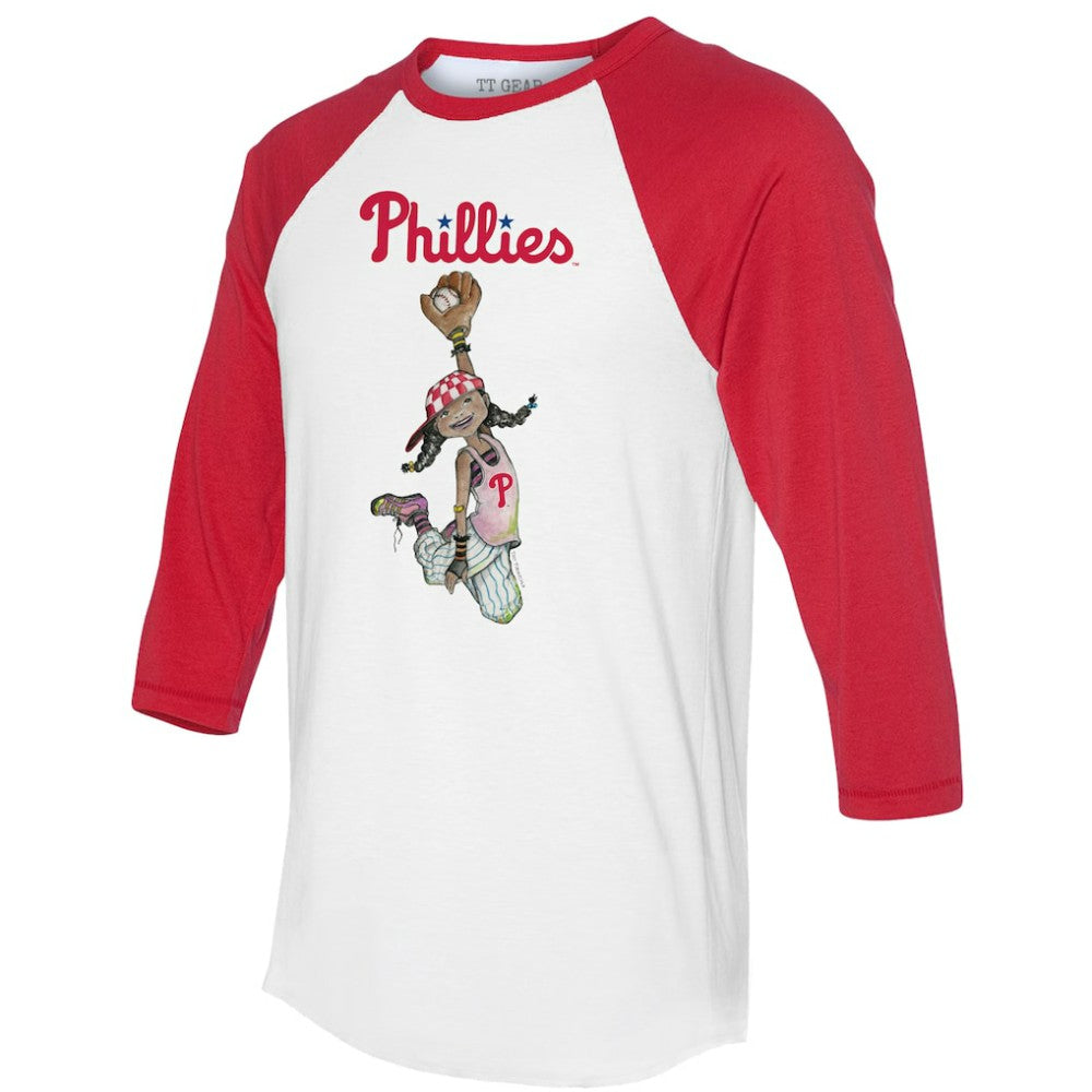 Philadelphia Phillies Tiny Turnip Women's Jada 3/4-Sleeve Raglan T-Shirt - MLB