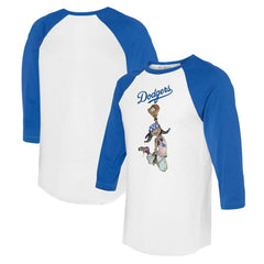 Los Angeles Dodgers Tiny Turnip Women's Jada 3/4-Sleeve Raglan T-Shirt - MLB