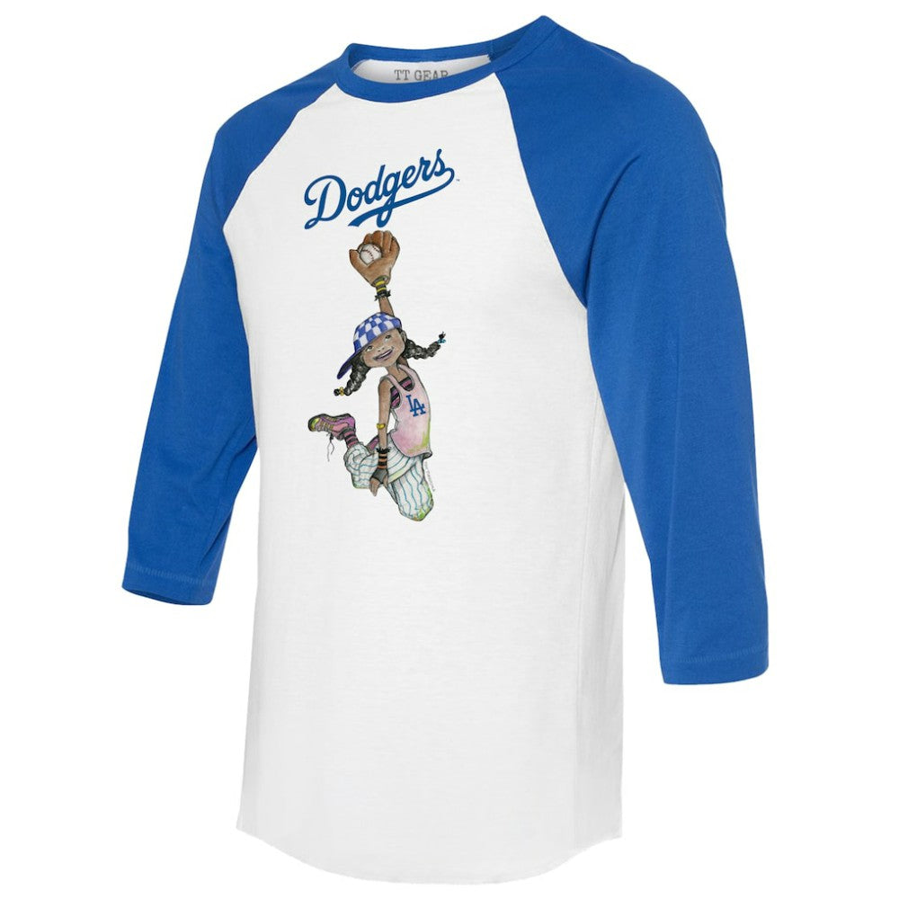 Los Angeles Dodgers Tiny Turnip Women's Jada 3/4-Sleeve Raglan T-Shirt - MLB