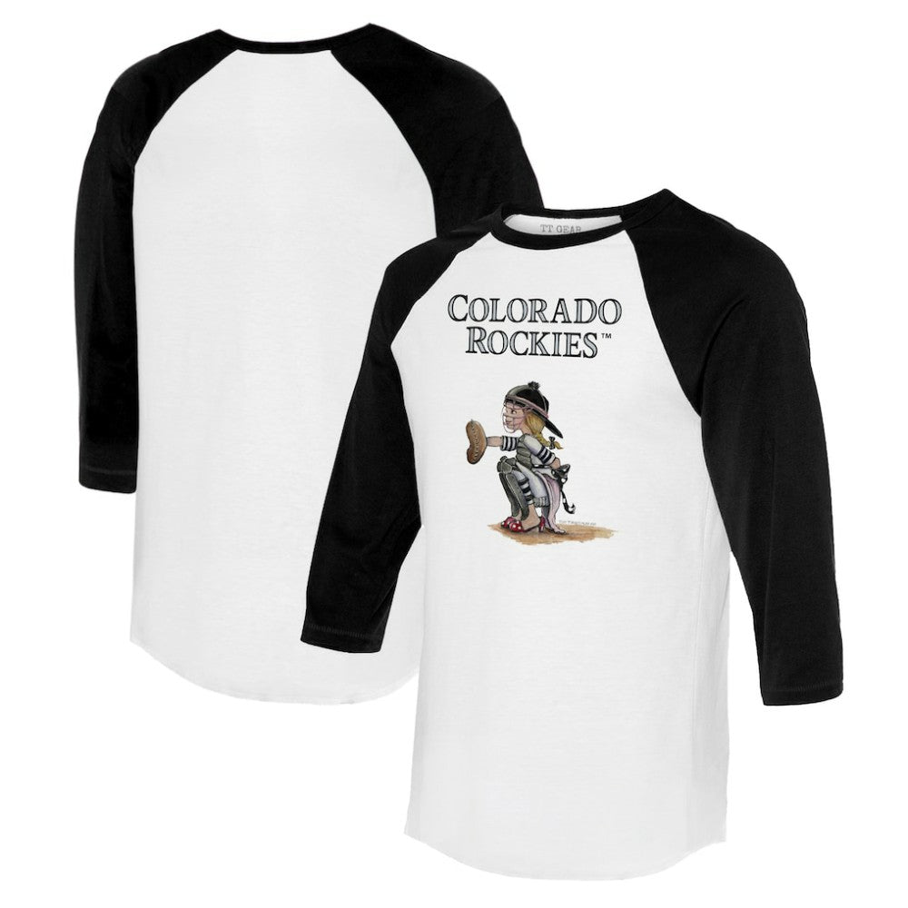 Colorado Rockies Tiny Turnip Women's Kate 3/4-Sleeve Raglan T-Shirt - MLB