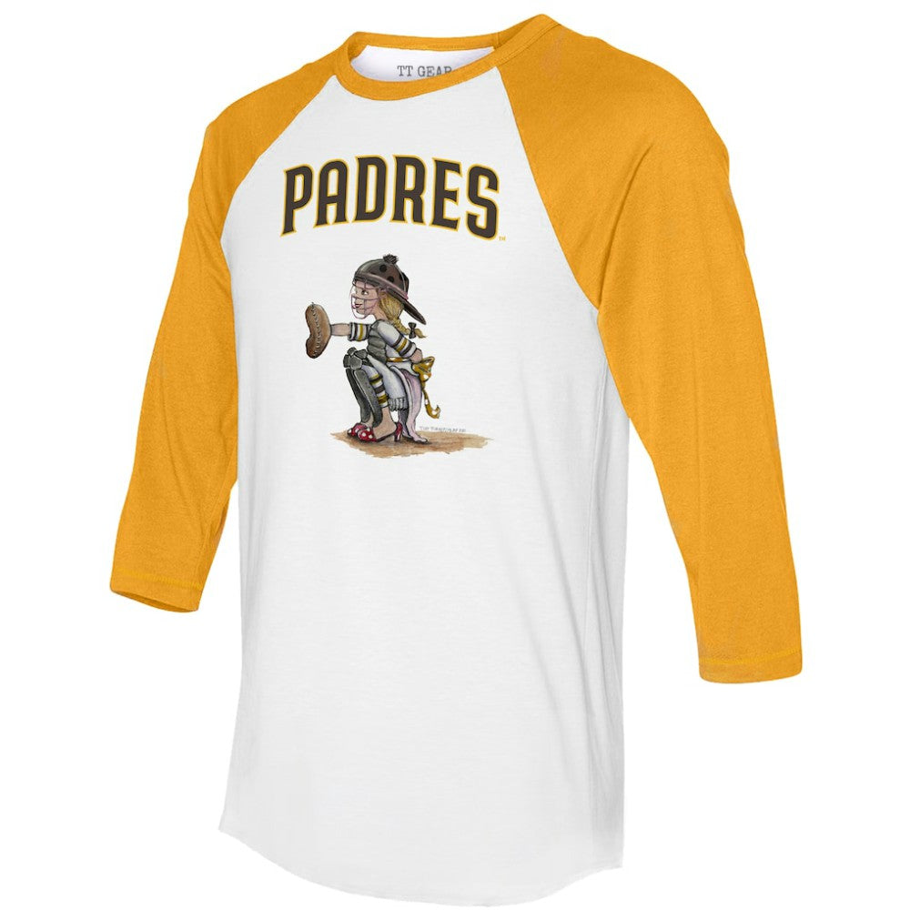 San Diego Padres Tiny Turnip Women's Kate 3/4-Sleeve Raglan T-Shirt - MLB