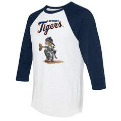 Detroit Tigers Tiny Turnip Women's Kate 3/4-Sleeve Raglan T-Shirt - MLB