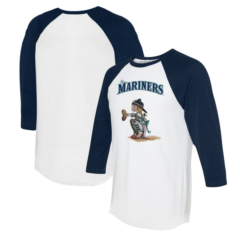 Seattle Mariners Tiny Turnip Women's Kate 3/4-Sleeve Raglan T-Shirt - MLB