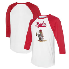 Cincinnati Reds Tiny Turnip Women's Kate 3/4-Sleeve Raglan T-Shirt - MLB