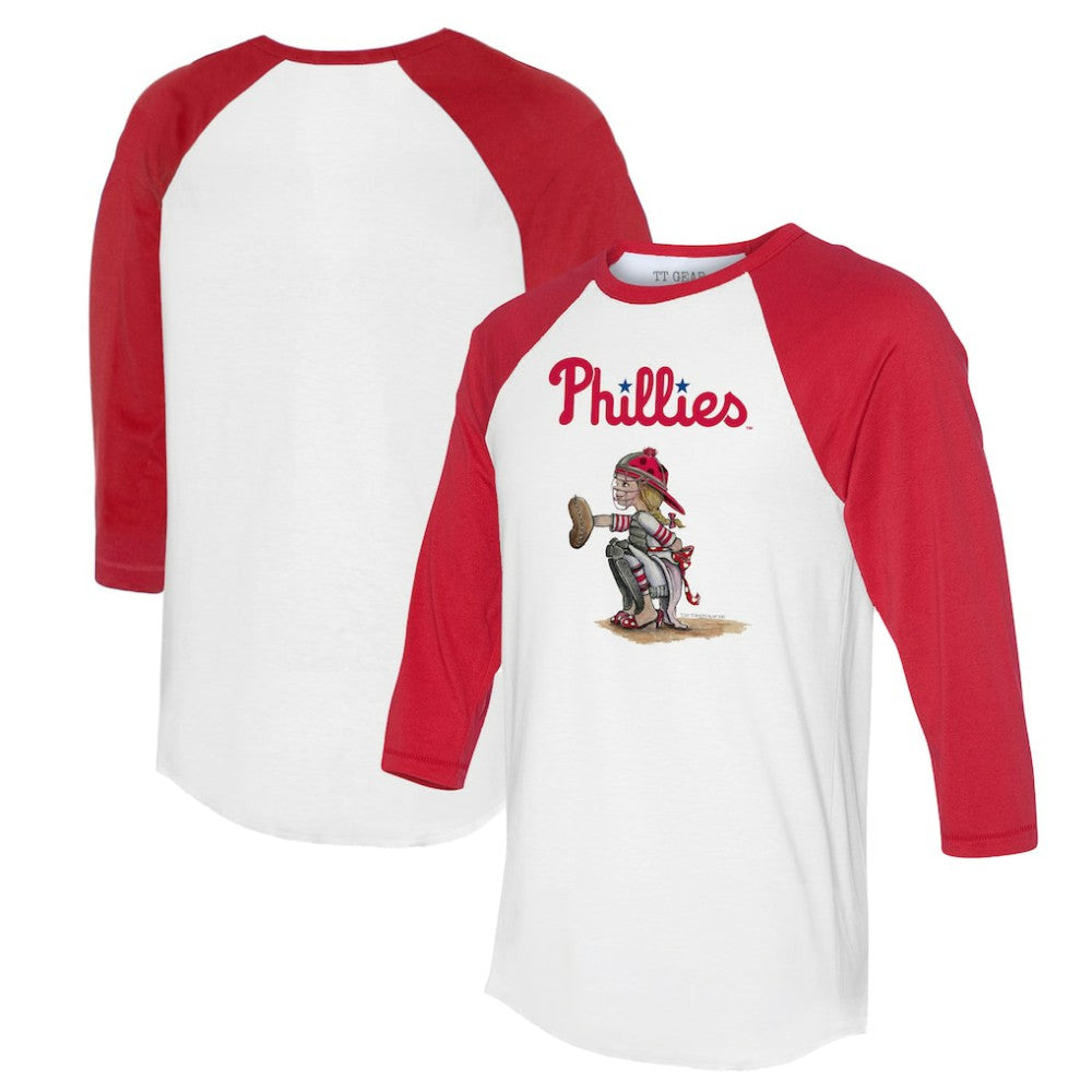 Philadelphia Phillies Tiny Turnip Women's Kate 3/4-Sleeve Raglan T-Shirt - MLB
