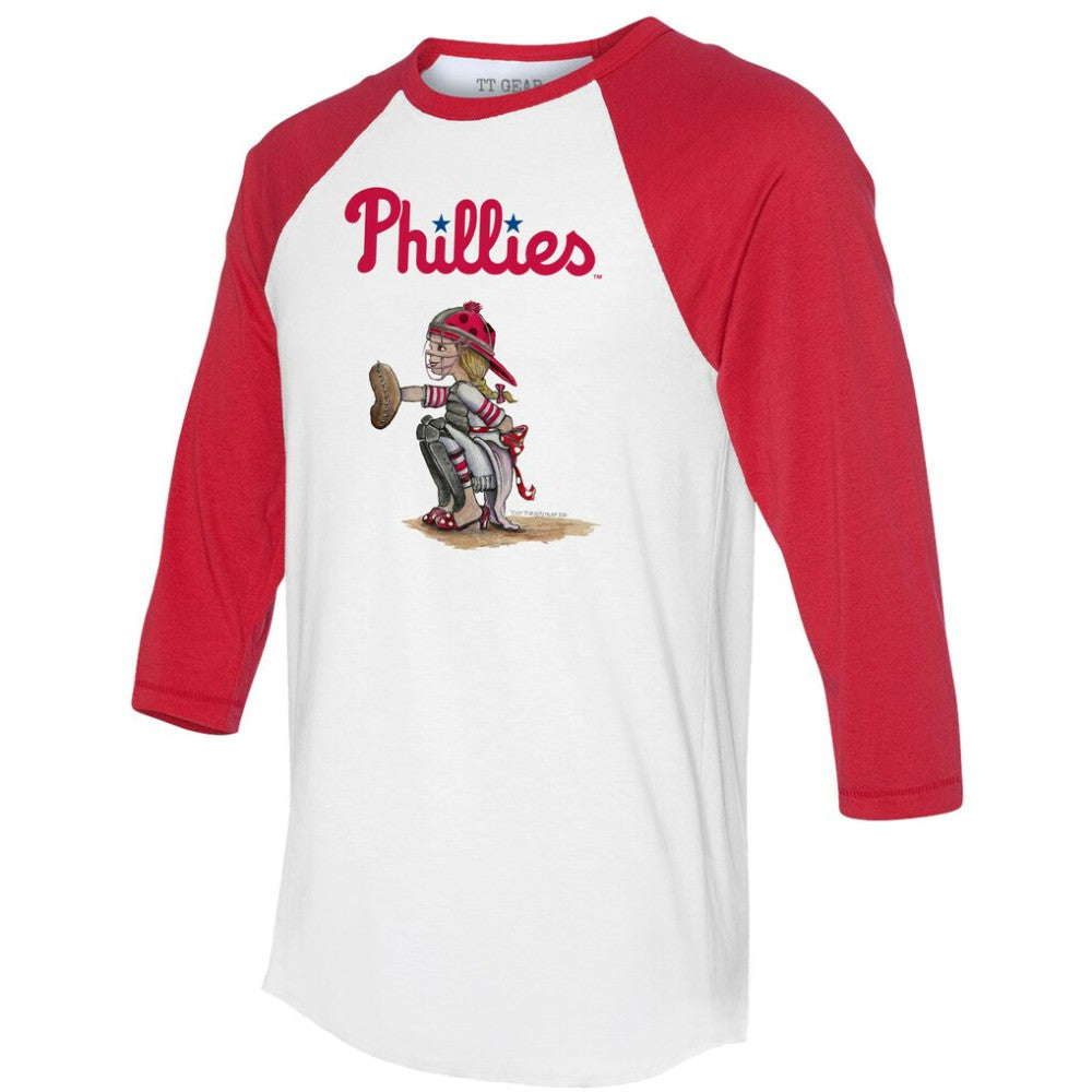 Philadelphia Phillies Tiny Turnip Women's Kate 3/4-Sleeve Raglan T-Shirt - MLB