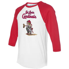 St. Louis Cardinals Tiny Turnip Women's Kate 3/4-Sleeve Raglan T-Shirt - MLB