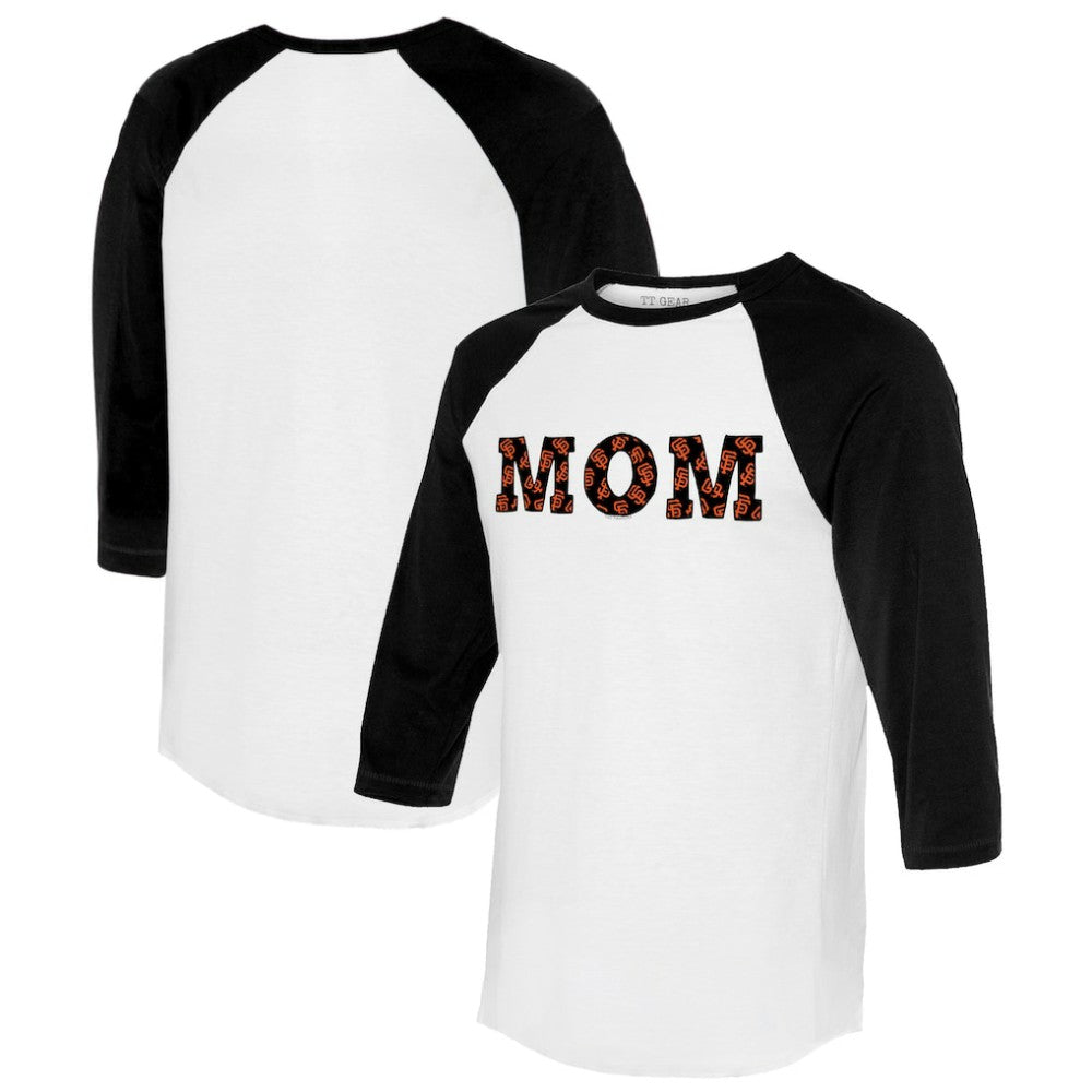 San Francisco Giants Tiny Turnip Women's Logo Mom 3/4-Sleeve Raglan T-Shirt - MLB