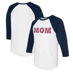 Washington Nationals Tiny Turnip Women's Logo Mom 3/4-Sleeve Raglan T-Shirt - MLB