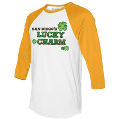 San Diego Padres Tiny Turnip Women's Lucky Charm 3/4-Sleeve Raglan T-Shirt - MLB