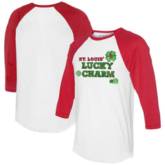 St. Louis Cardinals Tiny Turnip Women's Lucky Charm 3/4-Sleeve Raglan T-Shirt - MLB