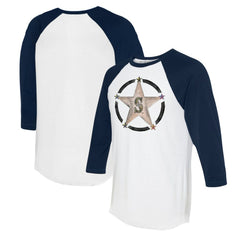 Seattle Mariners Tiny Turnip Women's Military Star 3/4-Sleeve Raglan T-Shirt - MLB