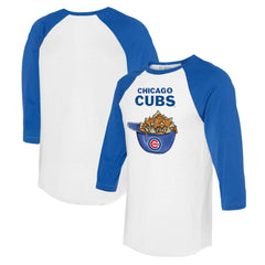 Chicago Cubs Tiny Turnip Women's Nacho Helmet 3/4-Sleeve Raglan T-Shirt - MLB