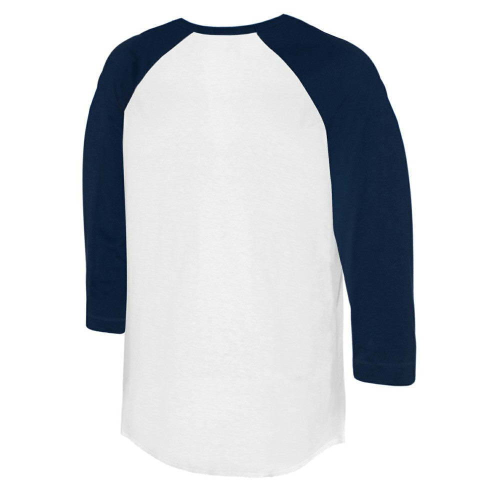 Houston Astros Tiny Turnip Women's Peace Love Baseball 3/4-Sleeve Raglan T-Shirt - MLB