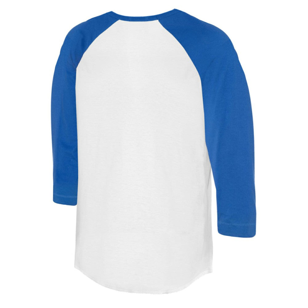 Kansas City Royals Tiny Turnip Women's Peace Love Baseball 3/4-Sleeve Raglan T-Shirt - MLB