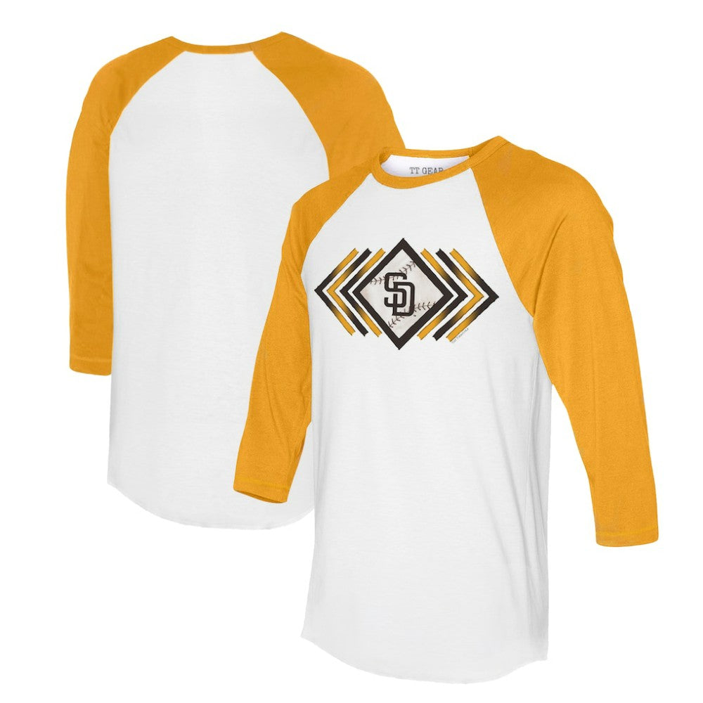 San Diego Padres Tiny Turnip Women's Prism Arrows 3/4-Sleeve Raglan T-Shirt - MLB