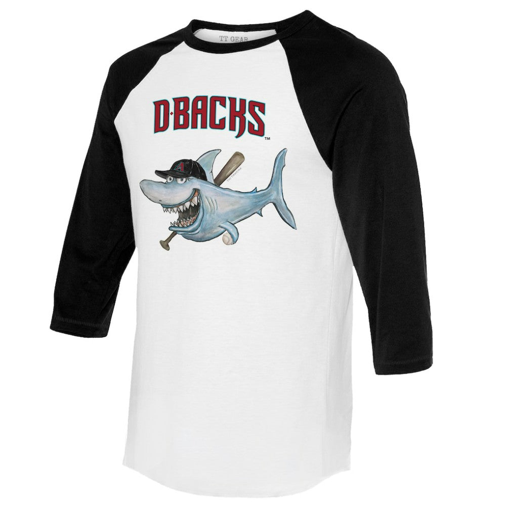 Arizona Diamondbacks Tiny Turnip Women's Shark 3/4-Sleeve Raglan T-Shirt - MLB