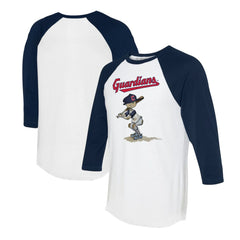 Cleveland Guardians Tiny Turnip Women's Slugger 3/4-Sleeve Raglan T-Shirt - MLB