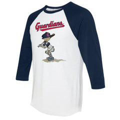 Cleveland Guardians Tiny Turnip Women's Slugger 3/4-Sleeve Raglan T-Shirt - MLB