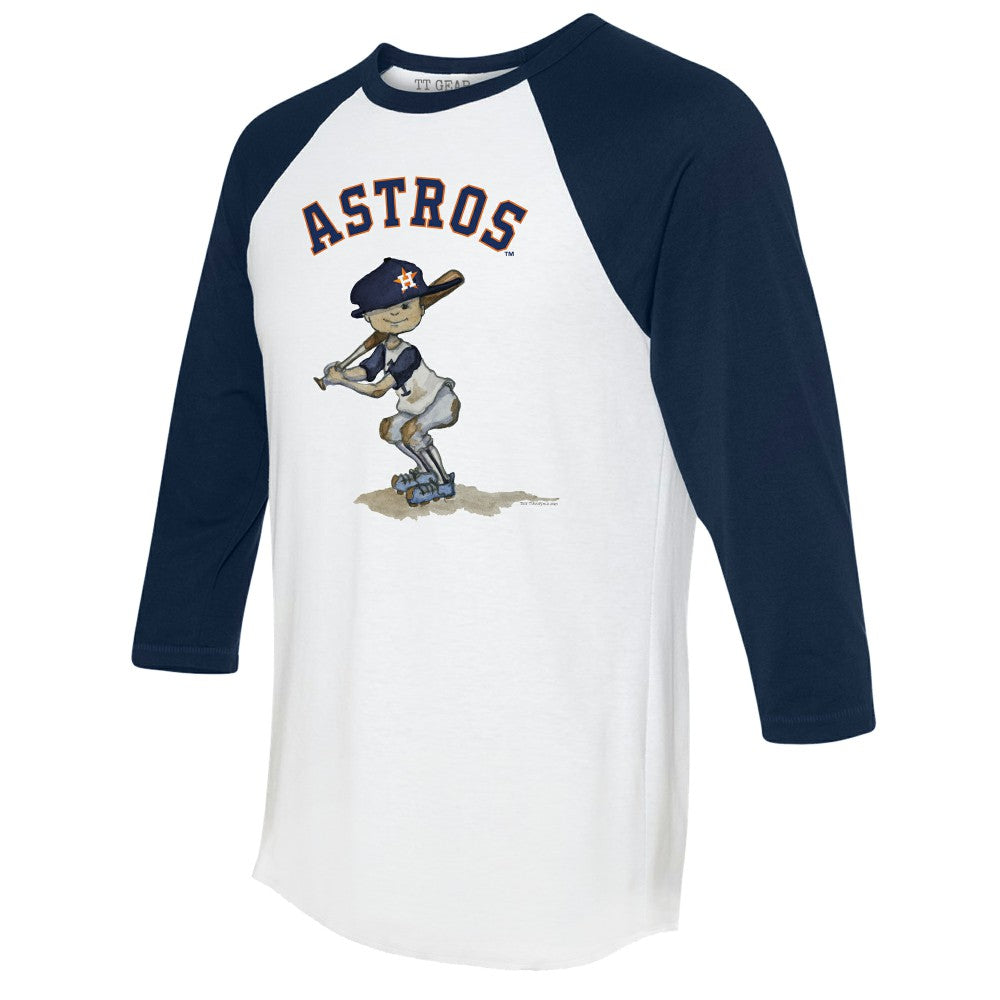 Houston Astros Tiny Turnip Women's Slugger 3/4-Sleeve Raglan T-Shirt - MLB