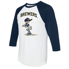 Milwaukee Brewers Tiny Turnip Women's Slugger 3/4-Sleeve Raglan T-Shirt - MLB