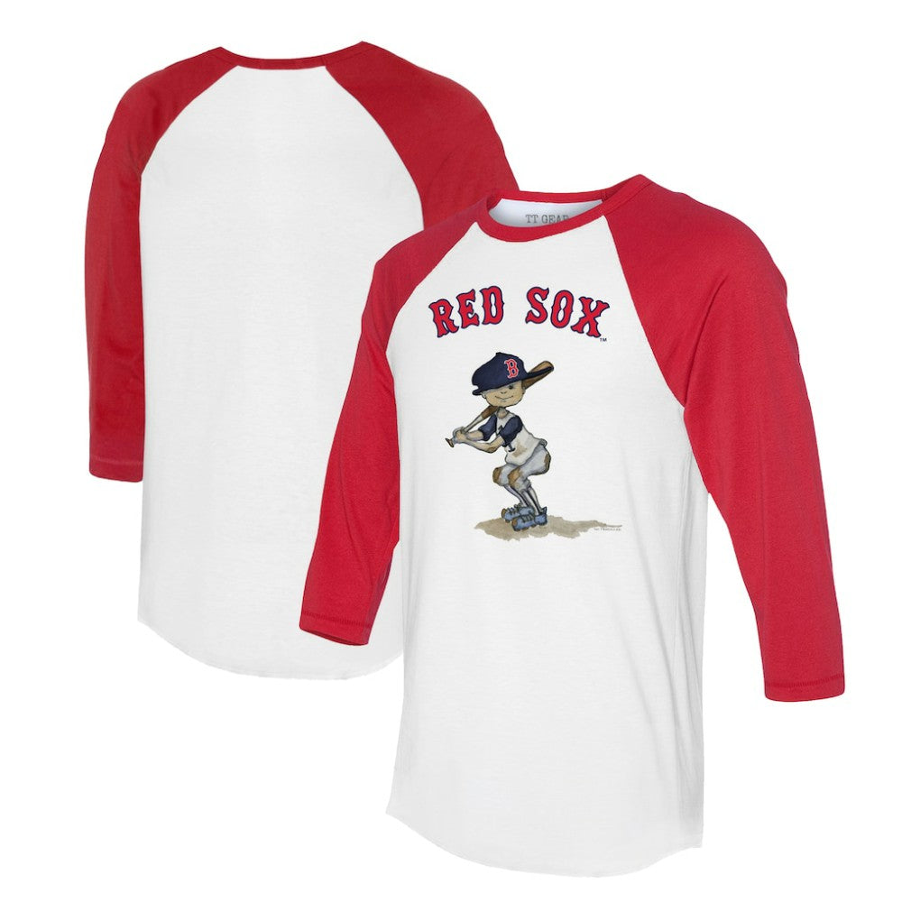 Boston Red Sox Tiny Turnip Women's Slugger 3/4-Sleeve Raglan T-Shirt - MLB
