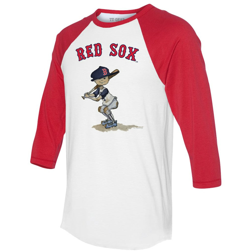 Boston Red Sox Tiny Turnip Women's Slugger 3/4-Sleeve Raglan T-Shirt - MLB