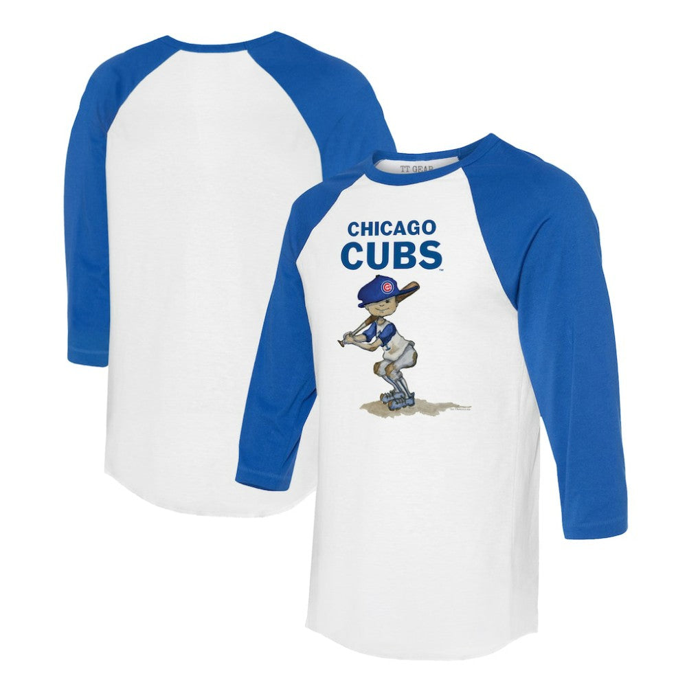 Chicago Cubs Tiny Turnip Women's Slugger 3/4-Sleeve Raglan T-Shirt - MLB