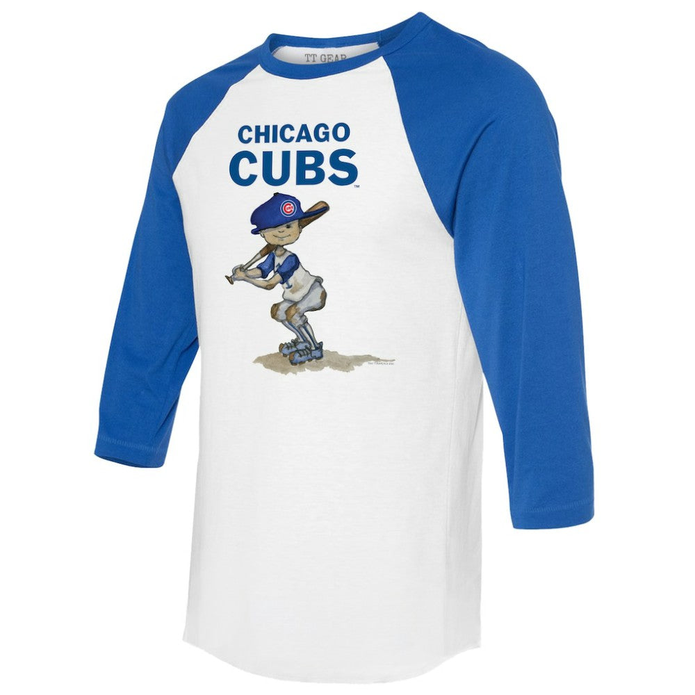 Chicago Cubs Tiny Turnip Women's Slugger 3/4-Sleeve Raglan T-Shirt - MLB